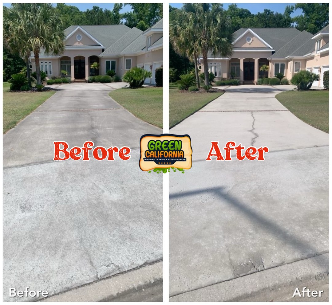 Professional Concrete Driveway Cleaning performed in the city of Anaheim, Orange County Thumbnail