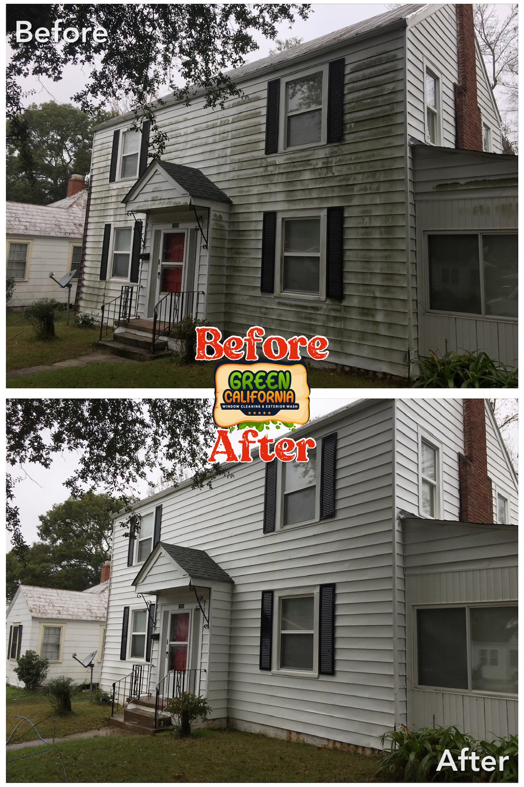 Professional Exterior House Washing performed in the city of Orange, Orange County, CA Thumbnail