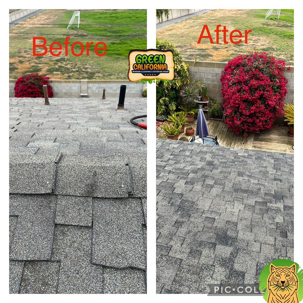 Top Quality Asphalt Shingles Roof Washing performed in (Dana point) Laguna Beach, California. Thumbnail